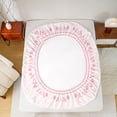 thumbnail image 5 of Castle Fairy Alphabet Bow 4-Piece Queen Dreamy Princess Monogrammed Letter Lightweight Bed Sheets, 5 of 7