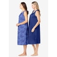 thumbnail image 3 of Only Necessities Plus Size 2-Pack Sleeveless Nightgown, 3 of 6