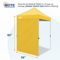 thumbnail image 2 of EAGLE PEAK Sunwall/Sidewall for 5x5 ft Straight Leg Canopy Only, 1 Sidewall (Yellow), 2 of 8