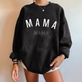 thumbnail image 1 of Qertyioot Longues Chemises à Manches pour Femmes, Mode Femmes Confortable Décontracté Chandail à Lettres Imprimé T-Shirt à Col Rond Blouse Hauts, 1 of 4