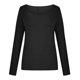 thumbnail image 4 of Camiseta holgada de manga larga con cuello redondo y hombros descubiertos para mujer Fridja bvmnju2762, 4 of 8