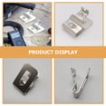 thumbnail image 2 of SEWACC 8Pcs Replacement Belt Clip Hook Stainless Steel Belt Holder Adjustable Sizing Handy Users, 2 of 7