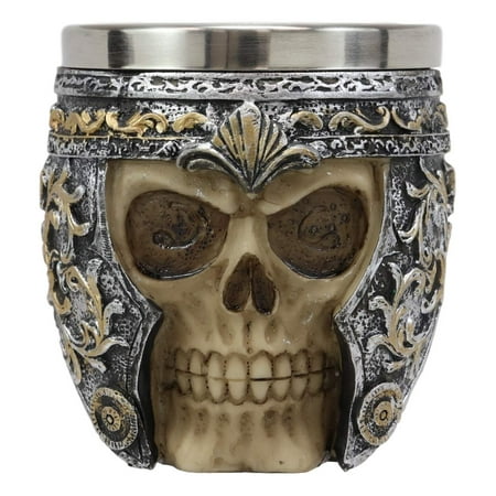 Kong Helmet - Ebros Gift Medieval Roman Centurion Knight Warrior Skull With Battle Helmet Tea Coffee Cup Mug 8oz Renaissance Era Kings And Emperors Mugs Cups Decor (1 Piece)