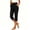Black, variant on Womens Pants for Women Casual Straight Cigarette - Raw Hem Office Gray XXL