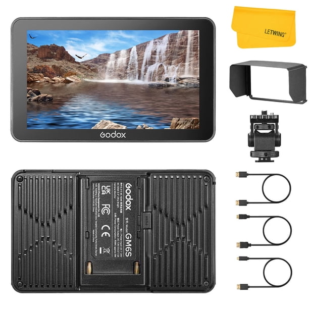 Monitor de cámara Godox GM6S de 5.5 pulgadas 4K HDMI 1920x1080 IPS