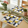 thumbnail image 3 of Mid Century Geometric Placemats Set of 6 Abstract Modern Yellow Place Mats Table Mats Kitchen Dining Home Outdoor Party Table Decoration, 3 of 9