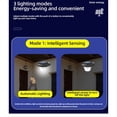 thumbnail image 5 of Lámpara LED Solar de Tungsteno Luz de Pared con Sensor Inteligente para el Hogar Linterna de Iluminación de Garaje para Patio Impermeable Al Aire Libre(B), 5 of 5