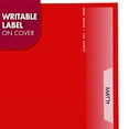 Mead Spiral Notebook, 5 Subject, Wide Ruled, 8 1/2" x 11", Red