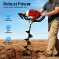 thumbnail image 2 of 1.8kW Power,52cc Post Hole Digger with 2-Stroke Gasoline Engine, Anti-Slip Handle & Fuel Tank, Easy Start, Ideal for Fencing & Landscaping, 2 of 10