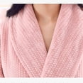 thumbnail image 6 of Ynynloco Women Shawl Plush Fleece Kimono Robes Bathrobe Soft Sleepwear V-neck Casual Ladies Loungewear Housecoat with Pockets, 6 of 9