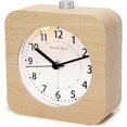 thumbnail image 1 of Battery Operated Morning Alarm Clock,aboveClock Wood Alarm Clock Analog Travel Alarm Clock Quiet Non, 1 of 4