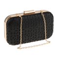 thumbnail image 1 of Bolso de noche Zulema para mujer con cadena ahuecado negro, 1 of 8