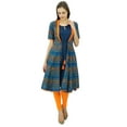 thumbnail image 3 of Bimba 2 Pcs Short Designer Flaired Cotton Kurta Clothing Cotton Kurti Dress, 3 of 9