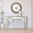 thumbnail image 2 of HomeRoots 396856 31 x 43.25 x 15 in. Antiqued Silver Crystal Console Table, 2 of 7