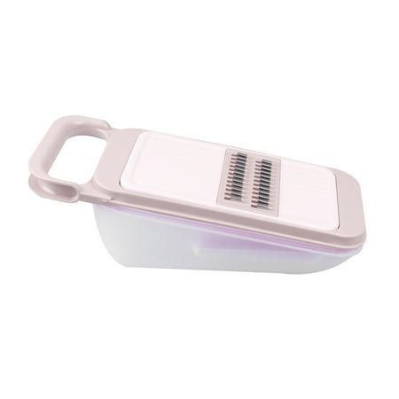 

Multifunction Coarse Grater with Box Carrot Planing Hand Grater Kitchen Gadgets for Fruit Vegetable (Khaki)