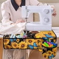 thumbnail image 4 of ZIATUBLE Sunflower Cow Sewing Machine Pad Butterfly Sewing Machine Muffling Matt Vibration Damped Sewing Machine Pad Organizer with Small Cylinder Waterproof Sewing Kit Organizer, 4 of 5