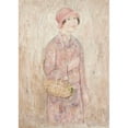 thumbnail image 2 of Tadeusz Makowski 11x14 Black Ornate Wood Framed Double Matted Museum Art Print Titled: Girl in a Pink Hat (1927), 2 of 5