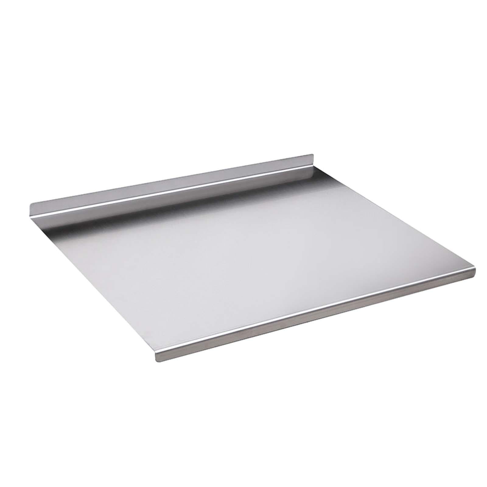 Tongina Stainless Steel Chopping Board Heavy Cutting Board Meat Vegetables Bread Cutting Mats Smooth Surface 1.5mm Thickness Nonstick 40cmx50cm