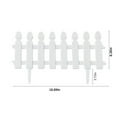 thumbnail image 3 of 4PCS Plastic Garden Fencing, Small Garden Fencing Picket Fence, Plastic Fence For Garden, Garden Picket Fence Flower Bed Fencing, 48x29cm/18.9x11.42in, 3 of 6