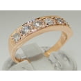 thumbnail image 2 of LBG 10k Rose Gold Cubic Zirconia Womens Eternity Ring - 4.75 - Sizes 4 to 12 Available, 2 of 4