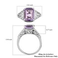 thumbnail image 7 of Amethyst Rings for Women Sterling Silver 925 with Platinum Plated - Daughters Mothers Engagement Promise Rings for Her - Gemstone Amethyst Jewelry Birthday Christmas Gifts for Women, 7 of 7
