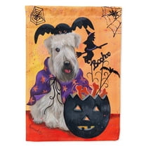 Carolines Treasures PPP3136GF Wheaten Terrier Halloween Flag Garden Size  Small multicolor