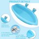 thumbnail image 4 of Baño para pájaros, caja de baño para pájaros, las bañeras para loros son adecuadas para pájaros pequeños como loros canarios, baños para pájaros de plástico, azul, 1 pieza JAMW Sencillez, 4 of 5