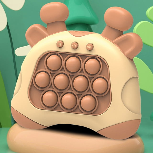 Push Puzzle Sensory Game Juegos de mano Regalos para niños y niñas (ciervo) marrón