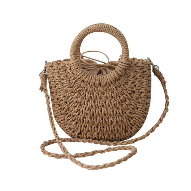 Bolsa Tejida con Asa Salvador Caqui 25 cm x 18 cm