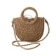 thumbnail image 1 of Bolso tejido Fernando Bolsa de compras de cuerda de papel para verano Camping Playa Viajes Mujeres Caqui, 1 of 8