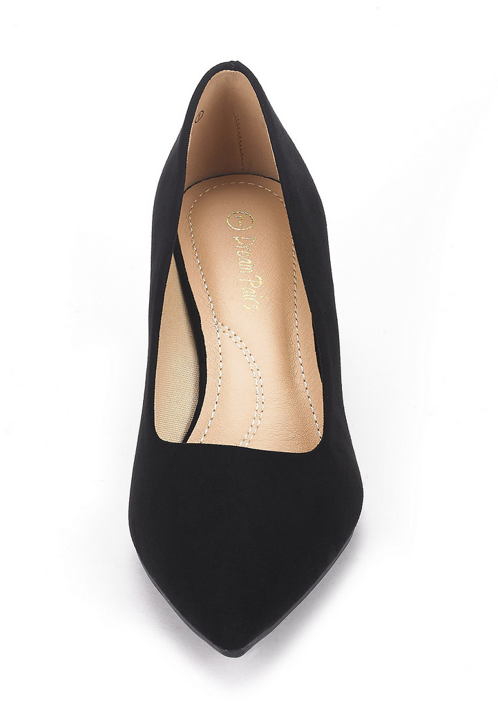 Scarpe DREAM PAIRS Con Tacco A Gattino Slingback, Punta Chiusa, Décolleté Basse Nere, Comode Per Ufficio E Cerimonie, Taglia 40.5 EU