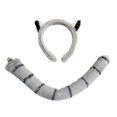thumbnail image 1 of Conjunto de orejas y Cola de animales Yuyangstore disfraz para fiesta temática de cumpleaños, 1 of 8