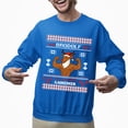 thumbnail image 2 of Christmas Sweatshirt, Brodolf The Gainzdeer Christmas Sweatshirt, Funny Muscular Reindeer Ugly Holiday Jumper, Festive Gym Lover Gift for Weightlifters & Fitness Fans, 2 of 5