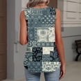 thumbnail image 6 of Sleeveless Shirts for Women Casual Summer V Neck Tank Tops Dressy Blouses Tunic #01Gray 2XL, 6 of 6