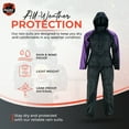 thumbnail image 5 of Daniel Smart Motorcycle Soft Polyester Rain Suit for Women Waterproof with Reflective piping and Zipper Closure., 5 of 7