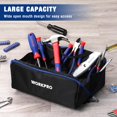 thumbnail image 4 of Bolsa de herramientas WORKPRO 10 Utility de boca ancha con cremallera 1680D Oxford, 4 of 8