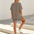 thumbnail image 6 of RongHuan 2 Piece Sets for Women Summer Crewneck T-Shirt Matching Shorts Set with Pockets Casual Travel Outfits Trendy, 6 of 8