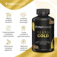 thumbnail image 2 of Testo Gold Vital Botanics 120 a base de Maca negra Fenogreco Vital Botanics TESTO_GOLD_120, 2 of 6