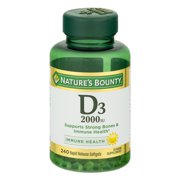 Nature's Bounty® Vitamin D3 50 mcg (2000 IU), 240 Softgels Walmart