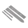 thumbnail image 1 of 4pcs/set Transparent Acrylic Watch Strap Band Stencil Template Mold DIY Leather, 1 of 5