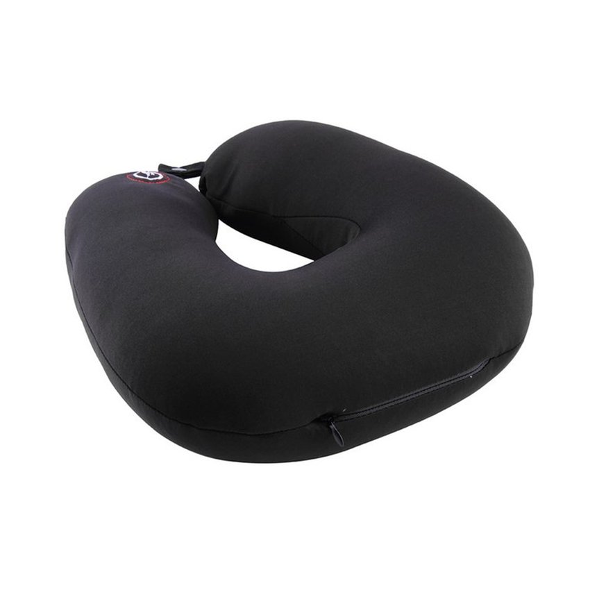 Comfortable U Shape Travel Pillow Neck Massage Microbead Battery Operated Vibrating Support Head