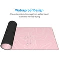 thumbnail image 4 of Pink Topographic Contour Large Gaming Mouse Pad with Anti-Slip Base, Map Extended XL Mousepad for Office and Room, Cool Desk Mat with Stitched Edges for Desk, 31.5 x 11.8 in, 4 of 6