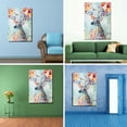thumbnail image 2 of Cuadro Alce Acuarela Abstracto De Colores En Lienzo Canvas, 2 of 4