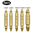 thumbnail image 3 of Extractor de Pernos Btafrte Doble Cabeza Brocas Rápida 5 Uds, 3 of 9