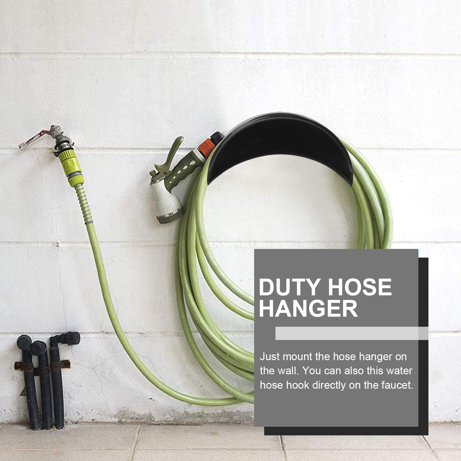 Axio Hose Hanger Wall-mounted Hose Holder Support Carrier Metal Hose ...