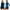 Dark Blue, variant on Women's Two Piece Rash Guard Long Sleeve Bathing Suits Printed UV Sun Protection Swim Shirt -S