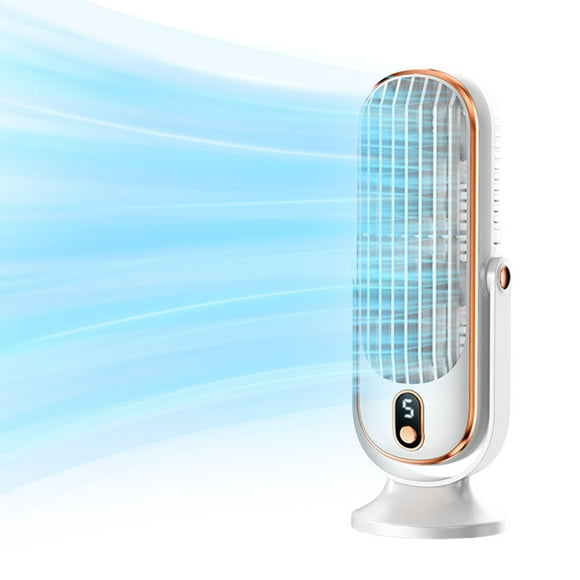 Ventilador Escritorio Portátil 5 Velocidades Refrigeración Tranquilo para La Oficina Del () Blanco