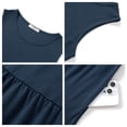thumbnail image 6 of UVN Summer Tank Dresses for Women Crew Neck Flowy Midi Ladies Beach Dresses Casual Sleeveless Sundresses with Pockets, 6 of 9