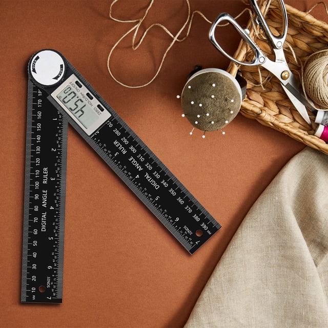 Digital Angle Finder Protractor | Angle Gauge Ruler with LCD Display | Miter Saw Protractor for Woodworking and Carpentry | Inside and Outside Angle Measurement Tool for DIY Home Improvement Projects