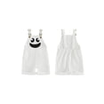 thumbnail image 2 of RUINIXCW Toddler Baby Boy Girl Halloween Overalls Outfit Summer Fall Clothes Corduroy Romper Bib Overalls with Pockets Devil Pumpkin Face Printed Sleeveless Adjustable Strap Jumpsuit Shorts, 2 of 9